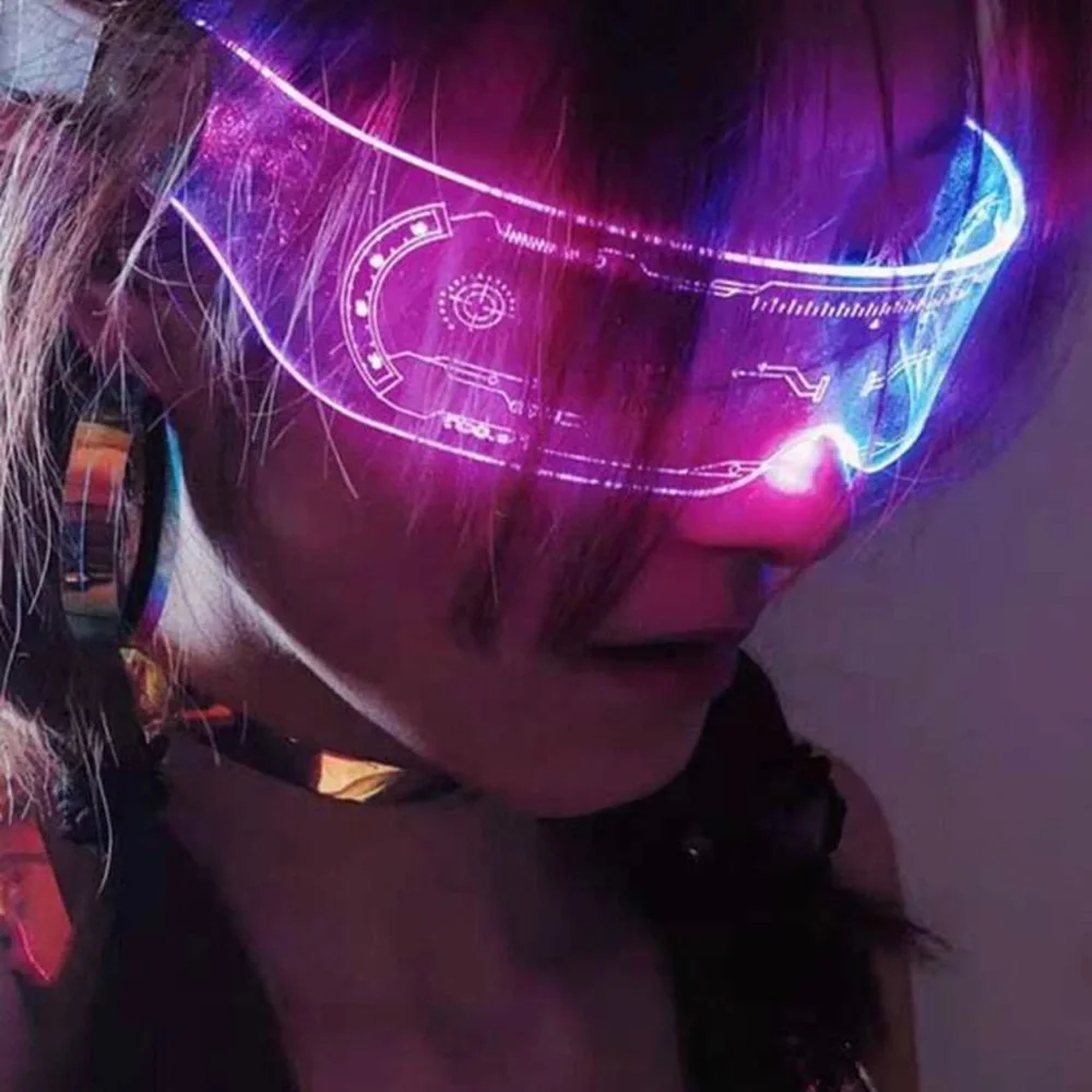 LED FLASHING GLASSES! CLUBS, COSTUME, UNIQUE
